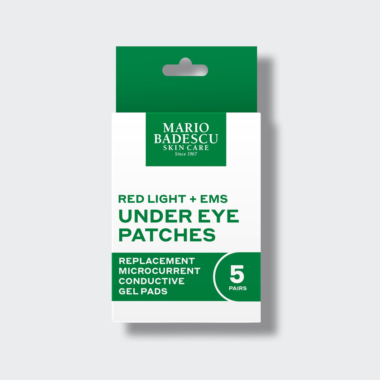 Pack of Mario Badescu Red Light + EMS Under Eye Patches on a white background