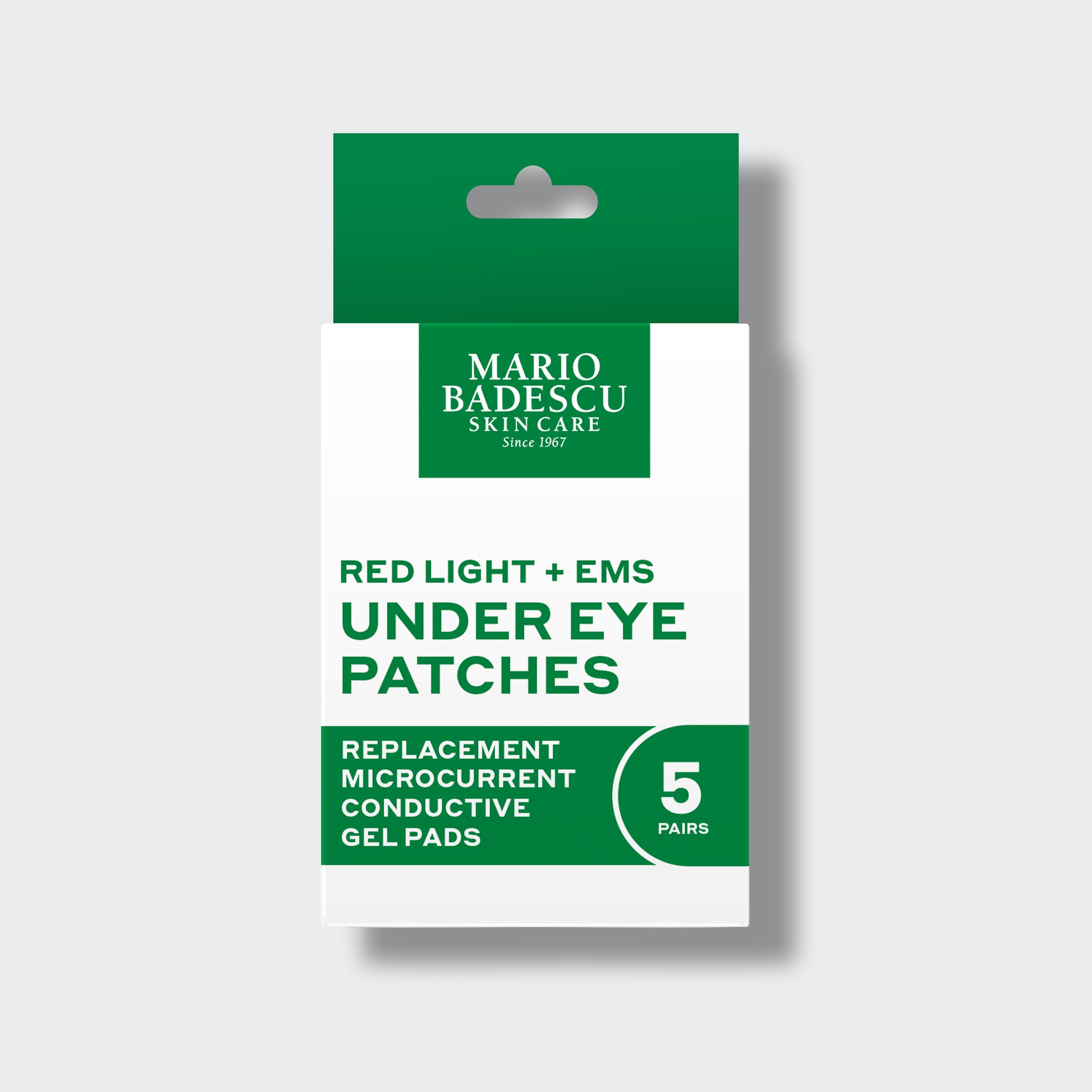 Pack of Mario Badescu Red Light + EMS Under Eye Patches on a white background
