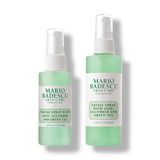 Facial Spray With Aloe, Cucumber & Green Tea Duo 2 Oz & 4 Oz