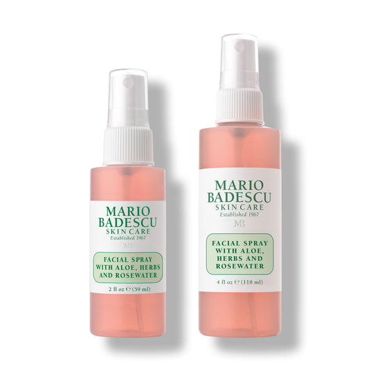 Facial Spray With Aloe, Herbs & Rosewater Duo 2 Oz & 4 Oz